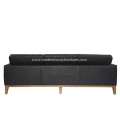 Florence Knoll Leather 3 seat Sofa Replica